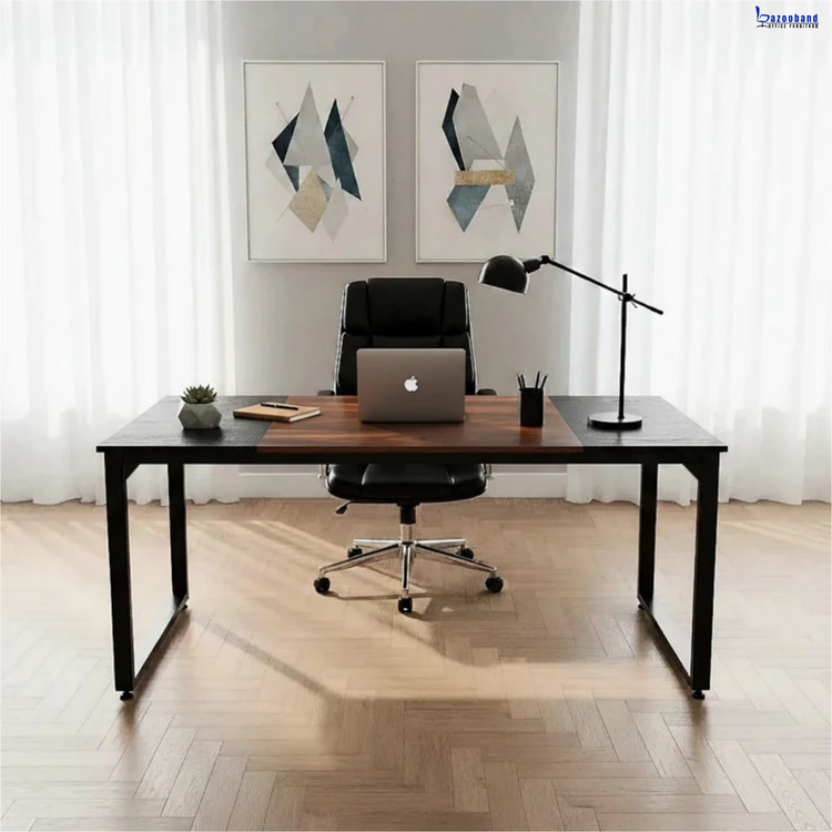 میز کامپیوتر ام دی اف پایه فلزی مدل 120