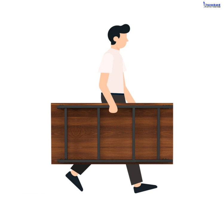 میز کامپیوتر ام دی اف پایه فلزی مدل 120