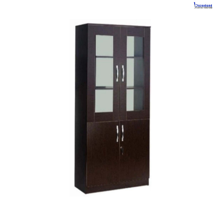کتابخانه اداری چهار درب ویترین دار کد 413
