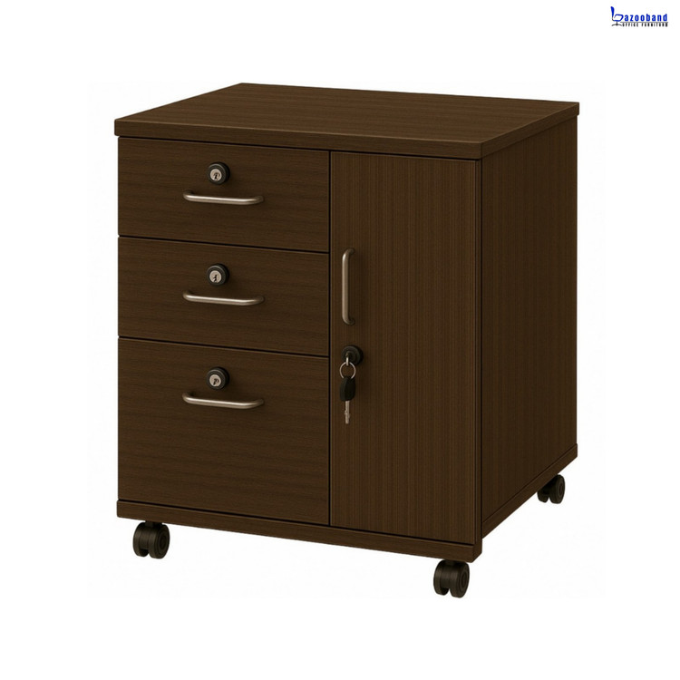 فایل اداری کمد دار با سه کشو کد 809