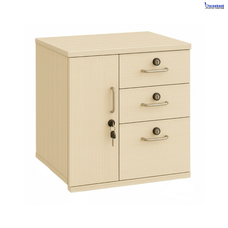 فایل اداری کمد دار با سه کشو کد 809