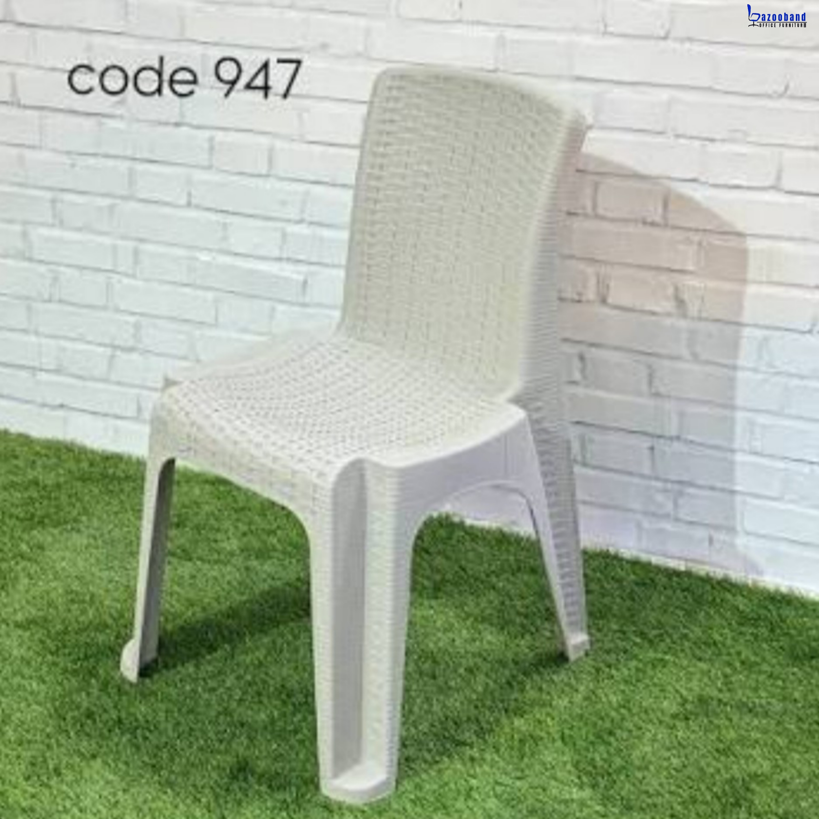 صندلی بدون دسته حصیر بافت پلاستیکی مدل 947