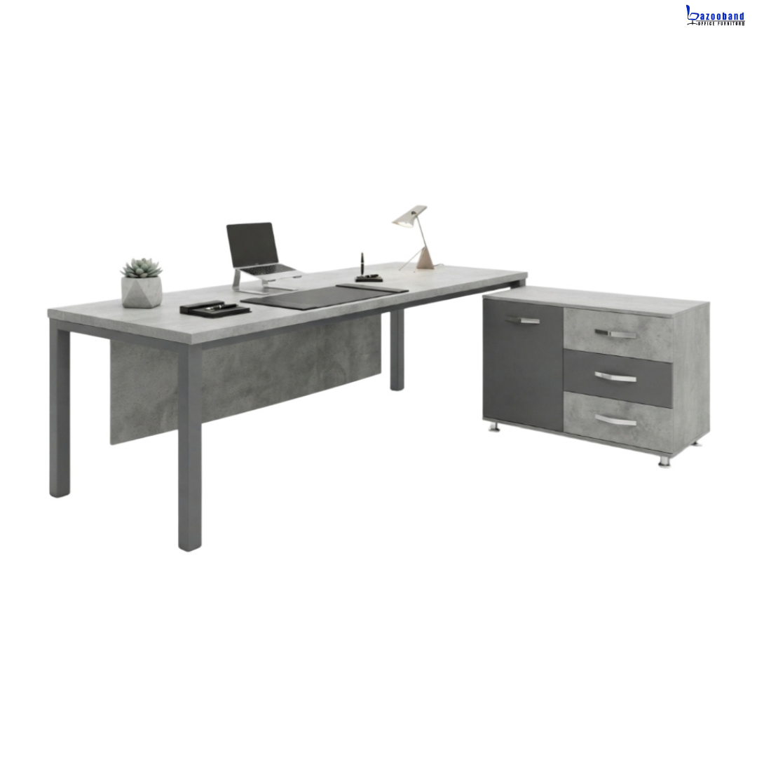 میز اداری پایه فلزی کد F118