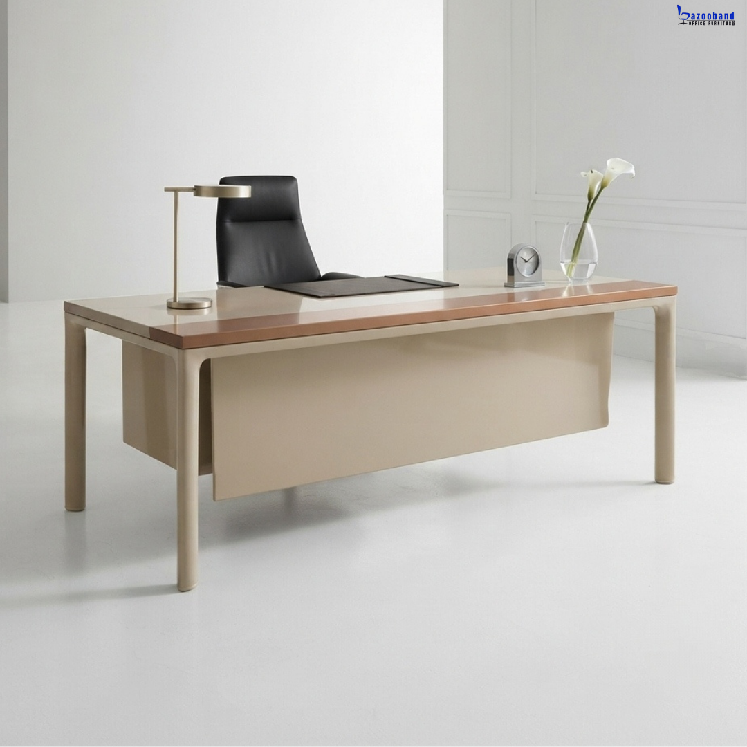 میز اداری پایه فلزی کد F118