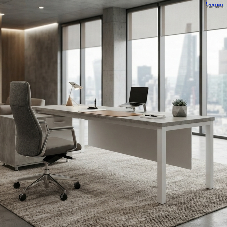 میز اداری پایه فلزی کد F118